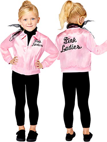 amscan 9909241 - Disfraz oficial de Grease Pink para mujer de 10 a 12 años